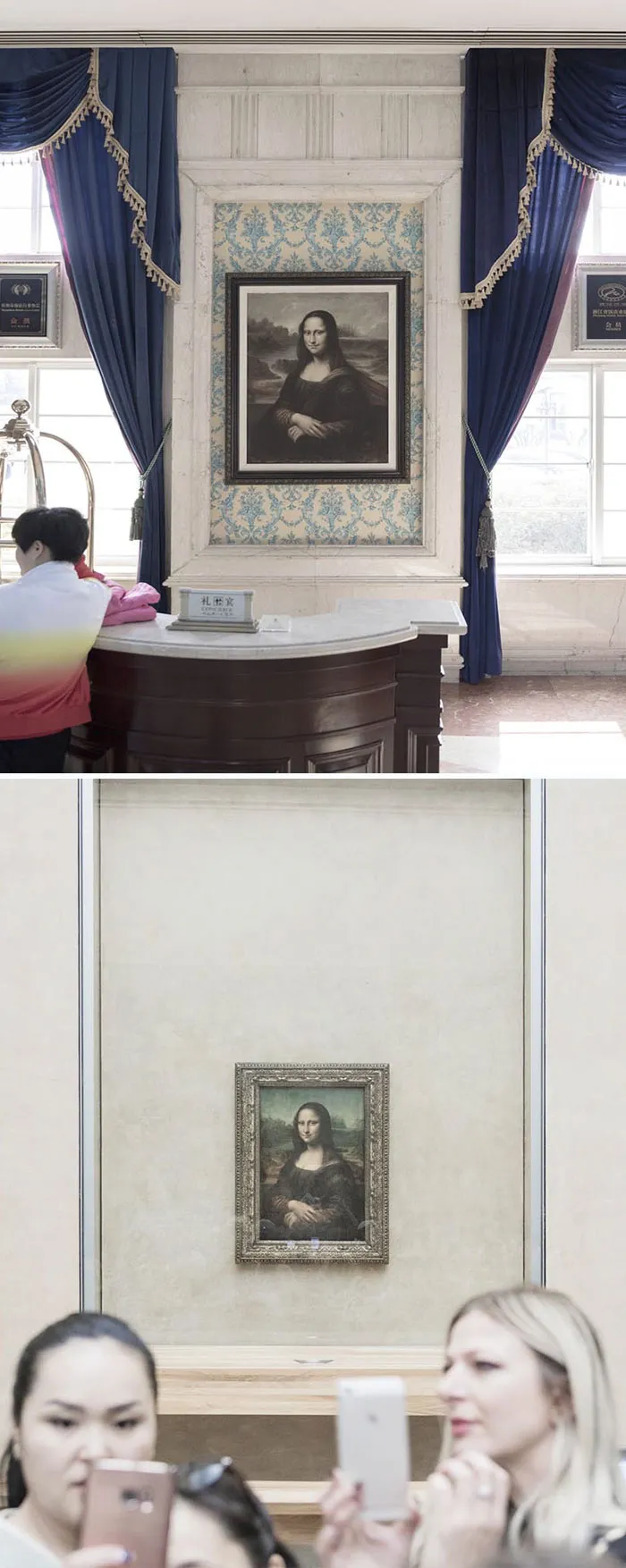 Arriba: China / Abajo: París