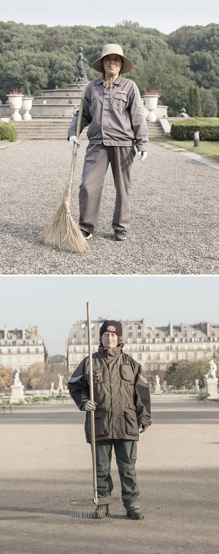 Arriba: China / Abajo: París