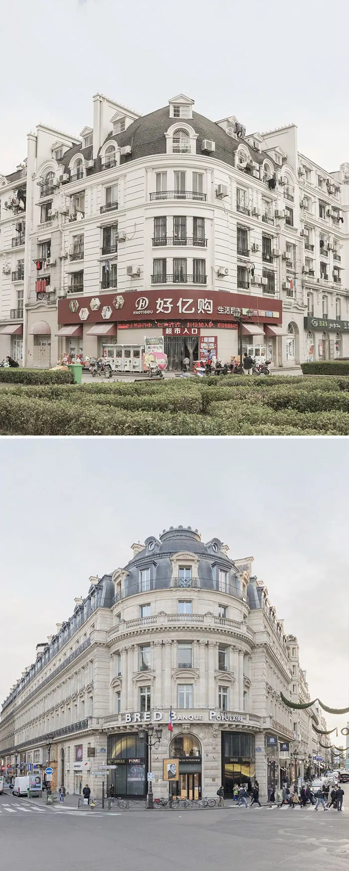 Arriba: China / Abajo: París
