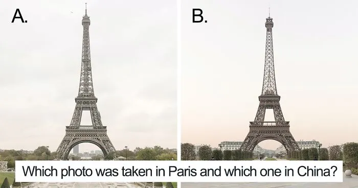 When Chinese Rip Offs Go Too Far: 40 Side-By-Side Pictures Of Paris, And Its Chinese Knockoff Look Awfully Similar