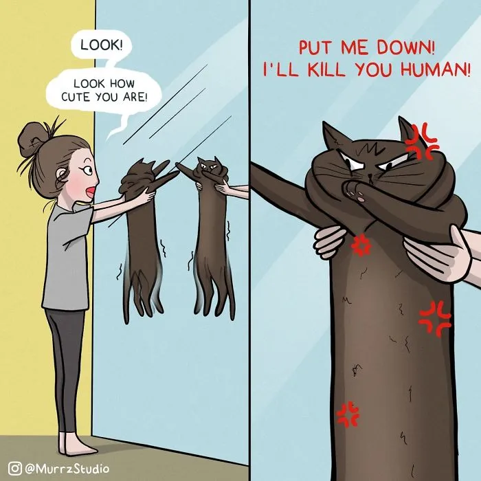 Artist Illustrates Everyday Life With Her Boyfriend And A Cat In 42 Funny Comics