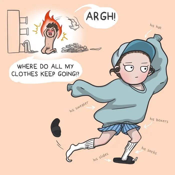 Artist Illustrates Everyday Life With Her Boyfriend And A Cat In 42 Funny Comics
