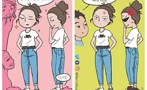 Artist Illustrates Everyday Life With Her Boyfriend And A Cat In 42 Funny Comics