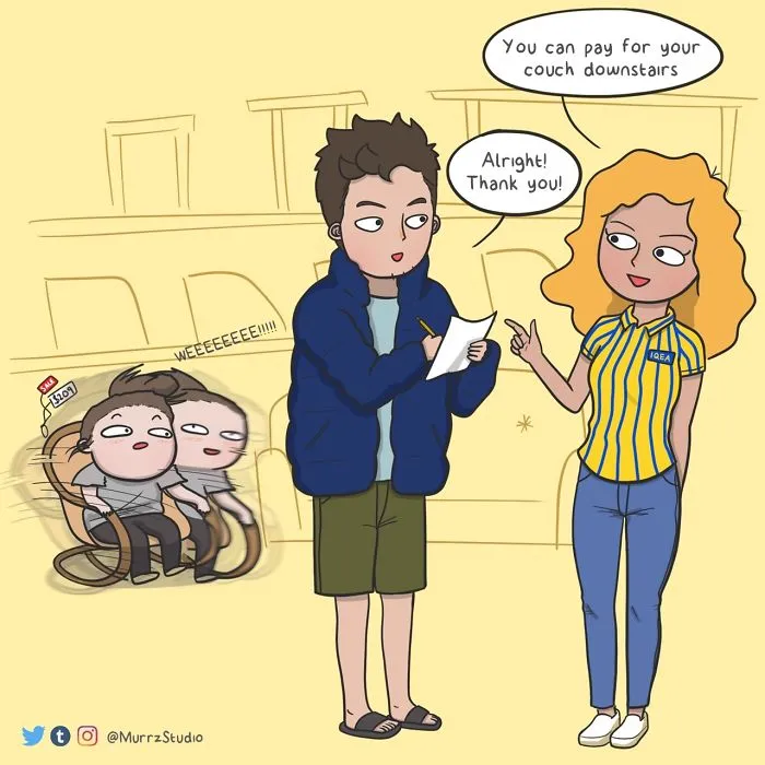 Artist Illustrates Everyday Life With Her Boyfriend And A Cat In 42 Funny Comics