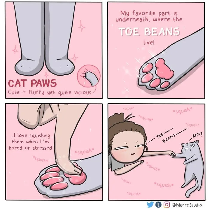 Artist Illustrates Everyday Life With Her Boyfriend And A Cat In 42 Funny Comics