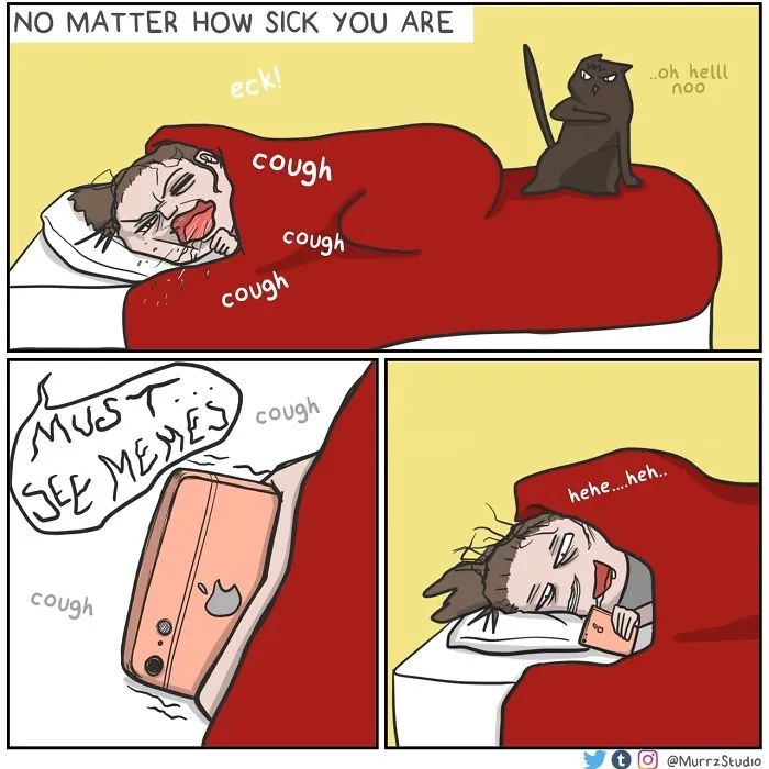 Artist Illustrates Everyday Life With Her Boyfriend And A Cat In 42 Funny Comics