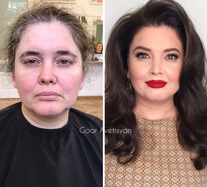 Goar se encontró con esta mujer y quería ofrecerle una transformación que no olvidaría