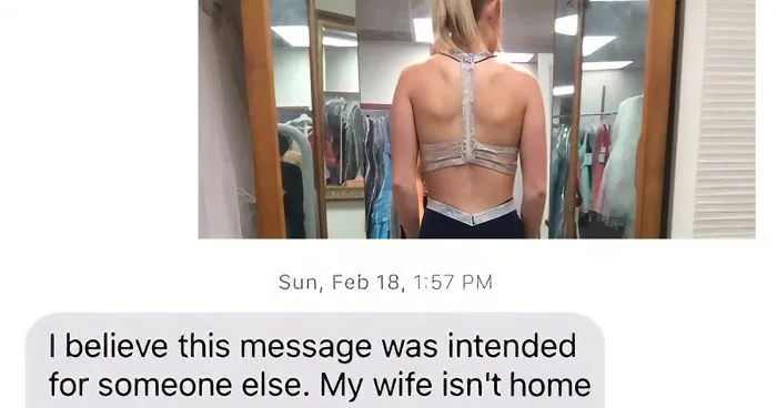 Woman Accidentally Texts Wrong Number Asking For Advice On Dress, Doesn't Expect To Change This Boy's Life
