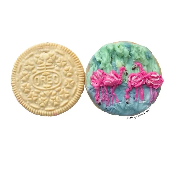 Artist Makes Art With Oreo Fillings And The Result Is "Delicious"