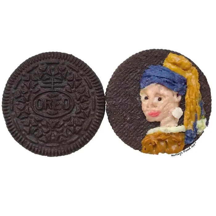 Artist Makes Art With Oreo Fillings And The Result Is "Delicious"