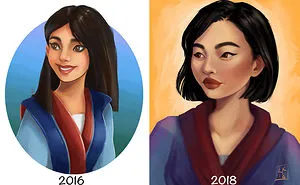 Artist Compares Her Illustrations To Show What Two Years Of Practice Can Do