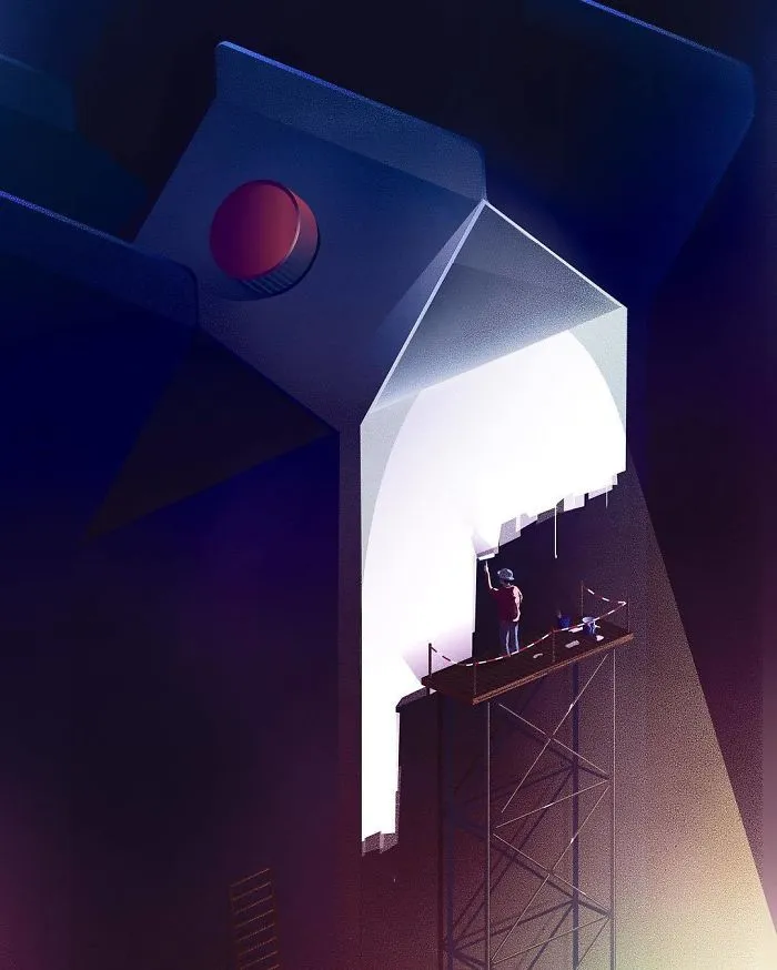 40 Conceptual Vector Style Illustrations By A German Graphic Designer