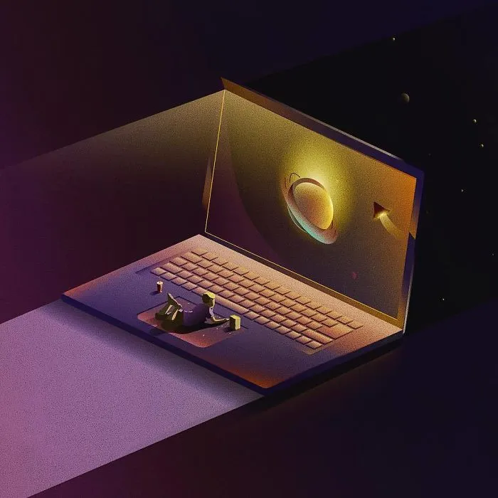 40 Conceptual Vector Style Illustrations By A German Graphic Designer
