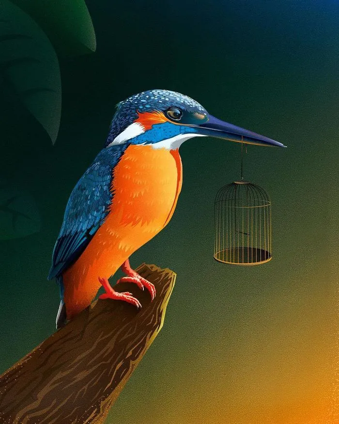 40 Conceptual Vector Style Illustrations By A German Graphic Designer
