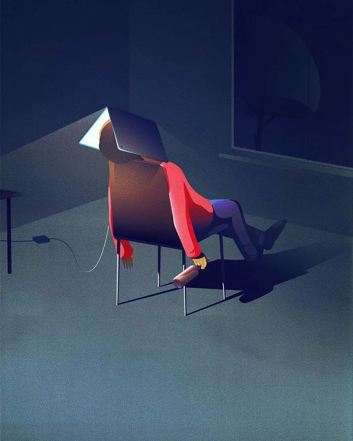 40 Conceptual Vector Style Illustrations By A German Graphic Designer