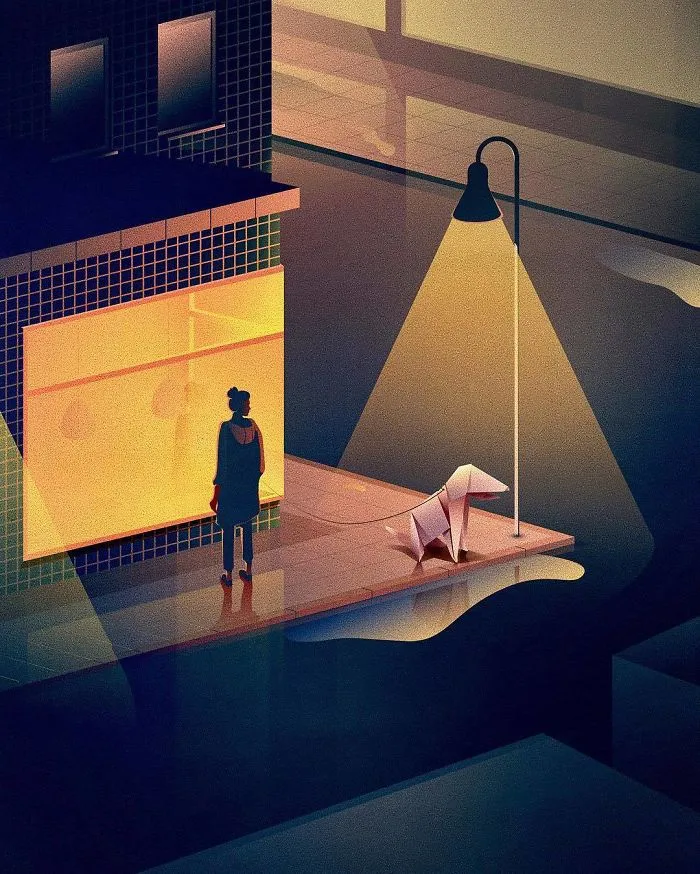 40 Conceptual Vector Style Illustrations By A German Graphic Designer