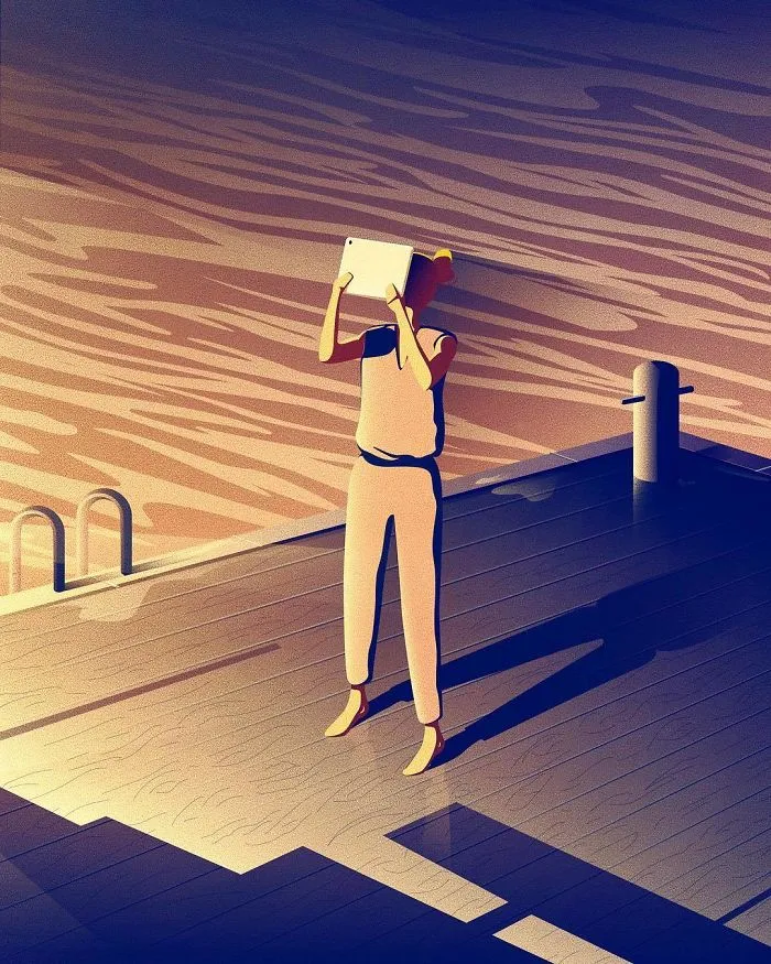 40 Conceptual Vector Style Illustrations By A German Graphic Designer