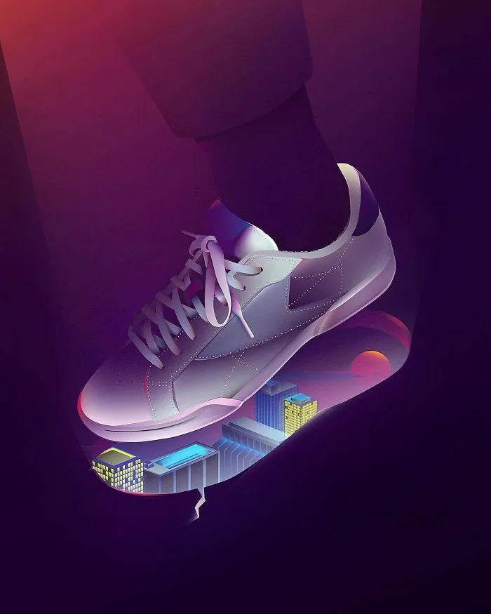 40 Conceptual Vector Style Illustrations By A German Graphic Designer