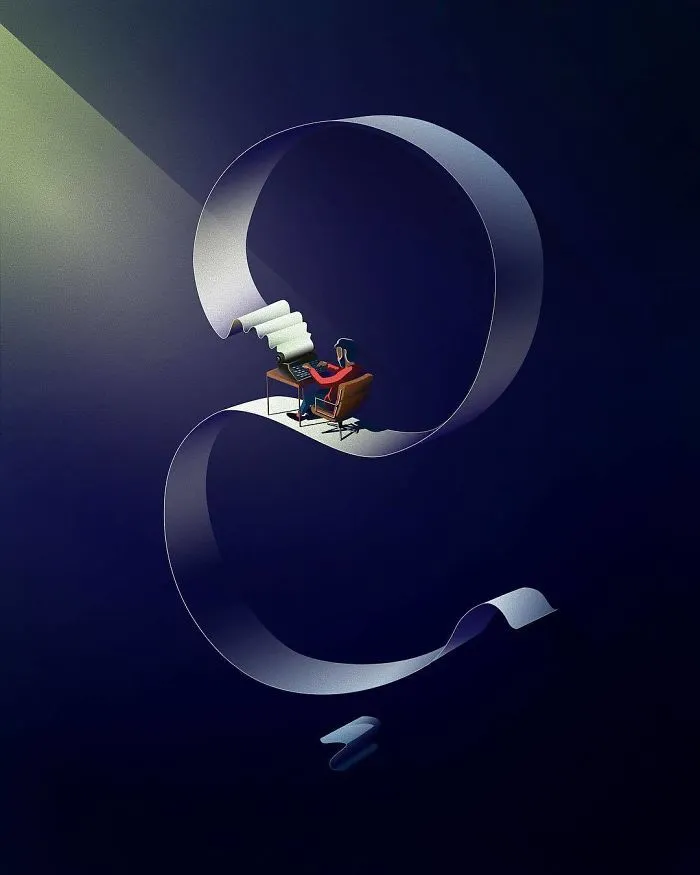 40 Conceptual Vector Style Illustrations By A German Graphic Designer