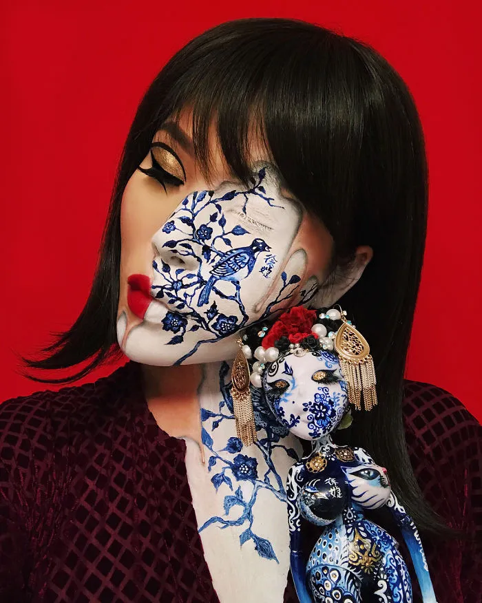 Woman Gives Up Teaching To Create Optical Illusions With Makeup, And It’s Messing With Our Minds (New Pics)