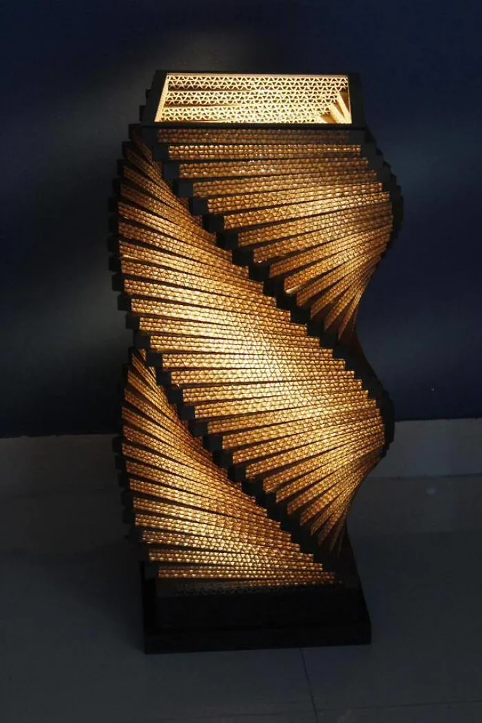 We Make Cardboard Lamps That Combine Our Love For Art And Earth