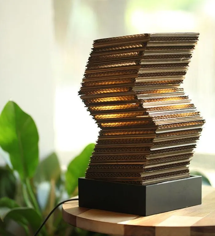 We Make Cardboard Lamps That Combine Our Love For Art And Earth