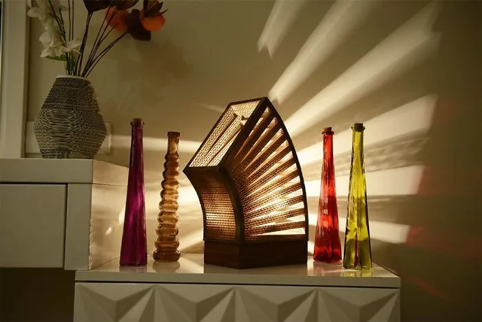 We Make Cardboard Lamps That Combine Our Love For Art And Earth