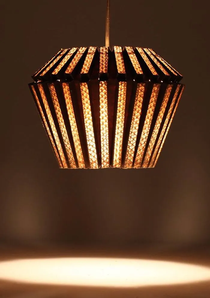 We Make Cardboard Lamps That Combine Our Love For Art And Earth