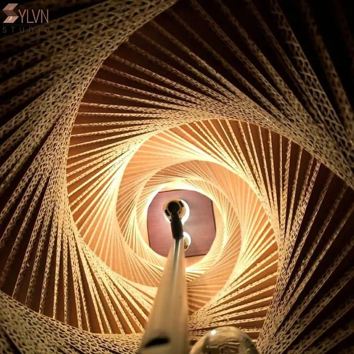 We Make Cardboard Lamps That Combine Our Love For Art And Earth