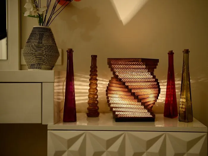 We Make Cardboard Lamps That Combine Our Love For Art And Earth