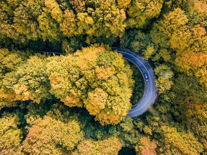 I Photograph The Roads Of Transylvania From Above. Yes, That Transylvania!