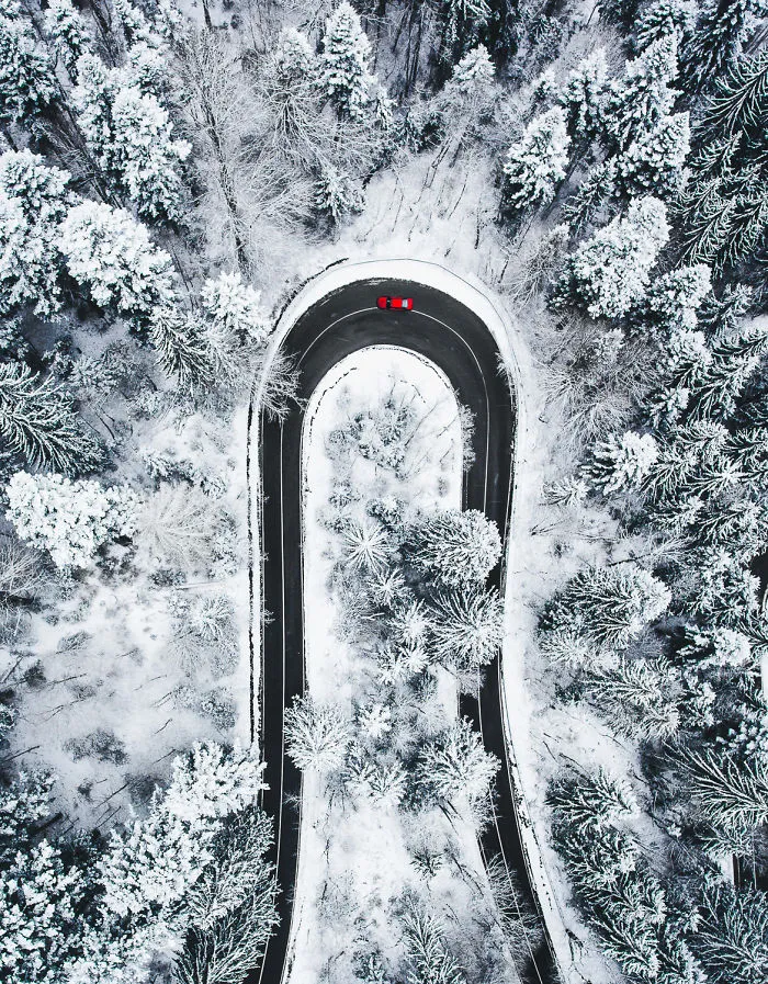 I Photograph The Roads Of Transylvania From Above. Yes, That Transylvania!