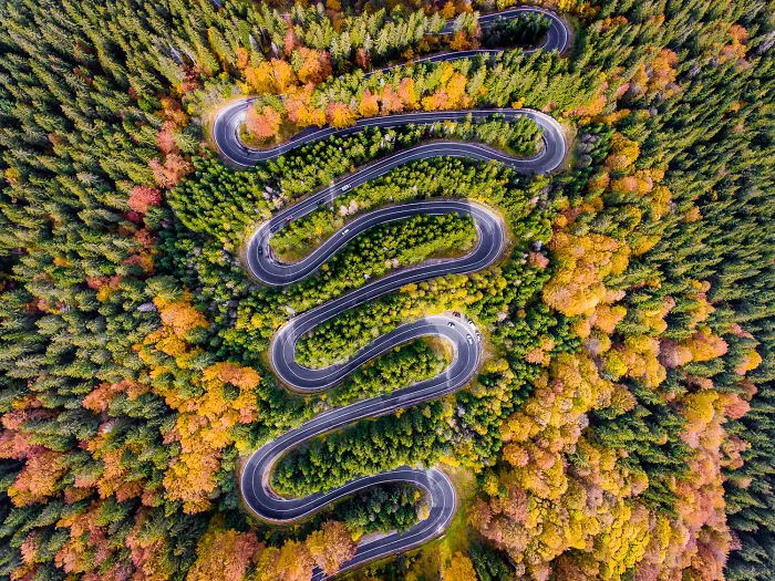 I Photograph The Roads Of Transylvania From Above. Yes, That Transylvania!