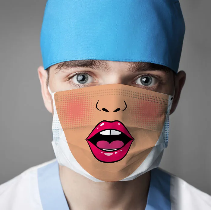 I Created Funny Surgical Masks To Make Visits To The Hospital Easier