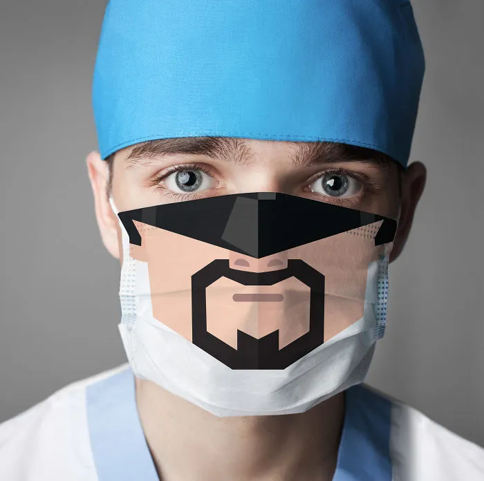I Created Funny Surgical Masks To Make Visits To The Hospital Easier