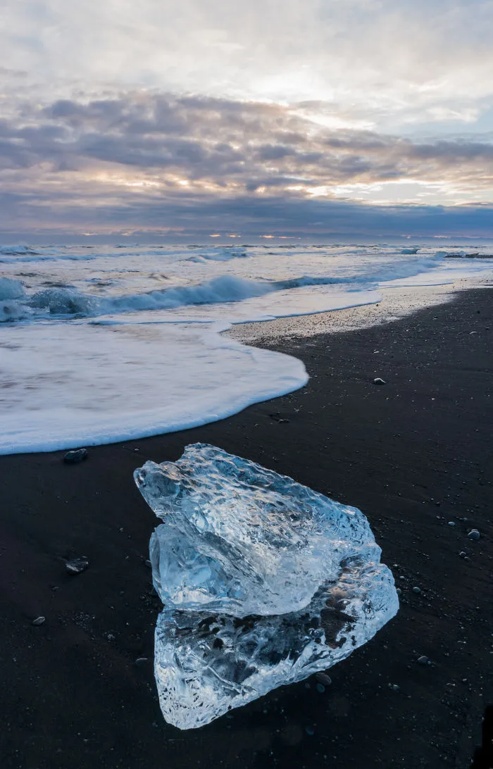 Ice On The Beach