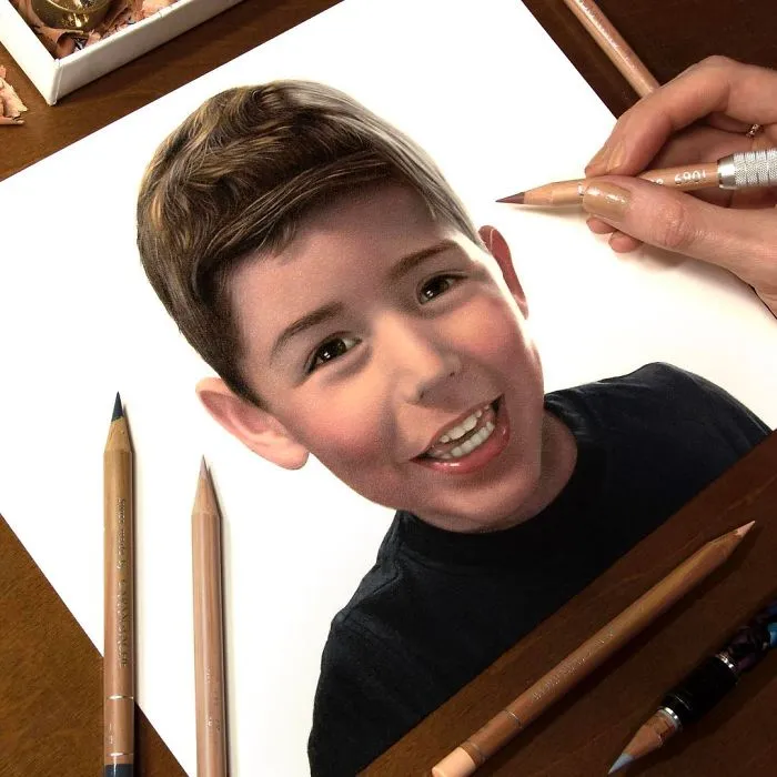 Artist Draws Realistic Portraits Using Color Pencils, And You Might Confuse Them With Photos