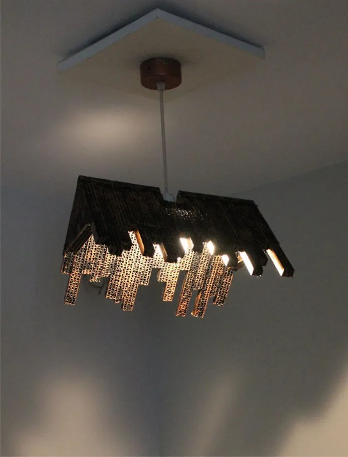 We Make Cardboard Lamps That Combine Our Love For Art And Earth