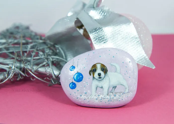 I Paint Miniature Pet Portraits On Stones Which Touch My Heart Every Single Time