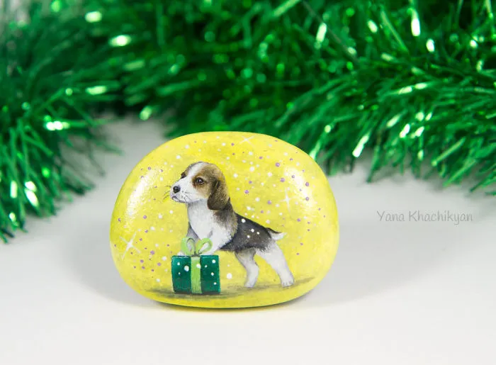 I Paint Miniature Pet Portraits On Stones Which Touch My Heart Every Single Time