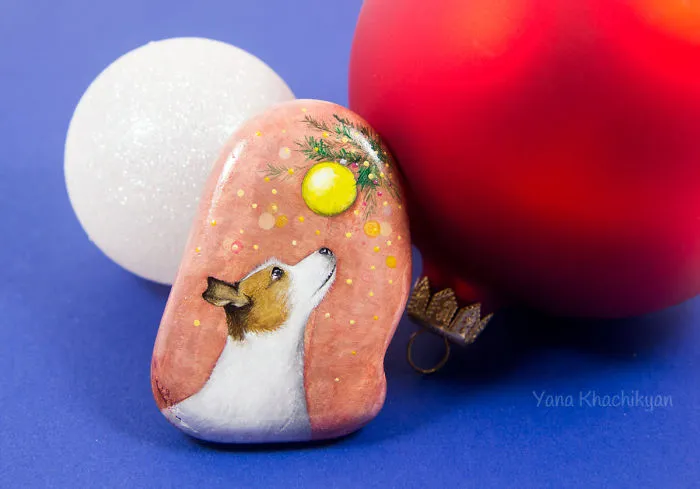 I Paint Miniature Pet Portraits On Stones Which Touch My Heart Every Single Time