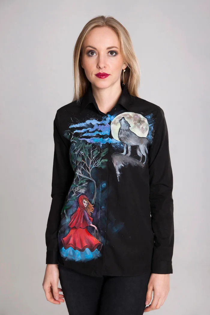 I Paint On Blank Shirts To Make Them Less Boring