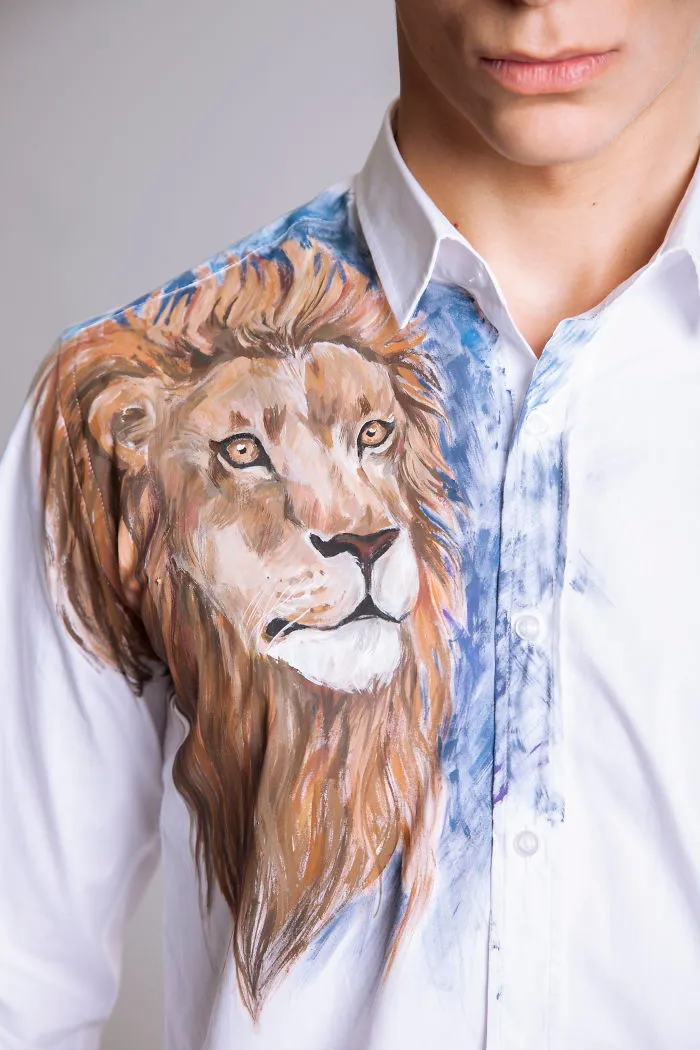 I Paint On Blank Shirts To Make Them Less Boring