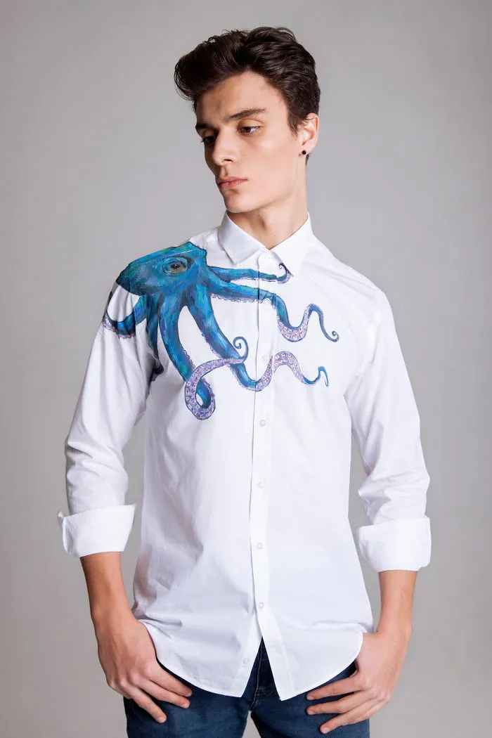 I Paint On Blank Shirts To Make Them Less Boring