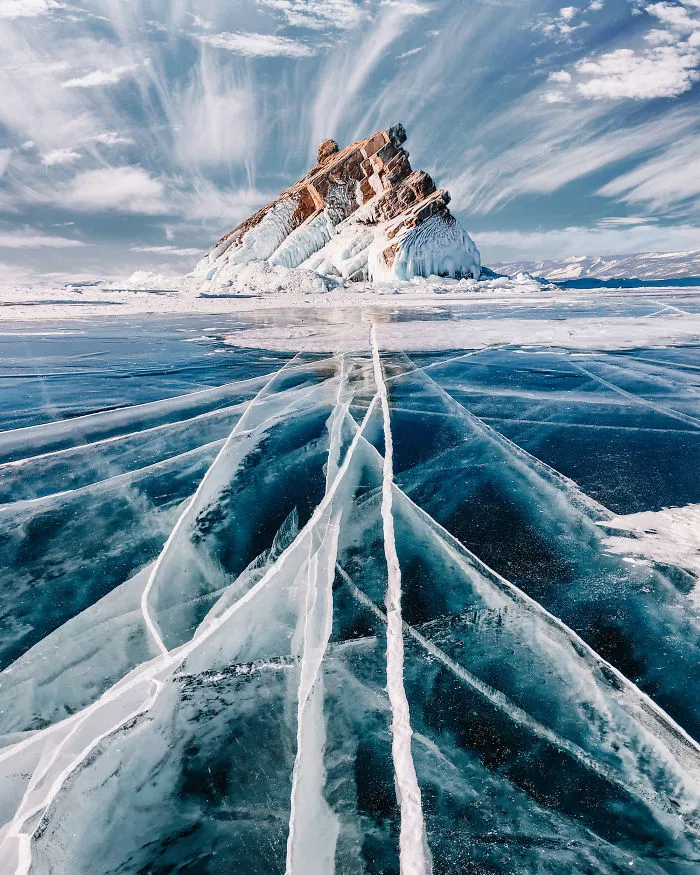 I Walked On Frozen Baikal, The Deepest And Oldest Lake On Earth To Capture Its Otherworldly Beauty Again