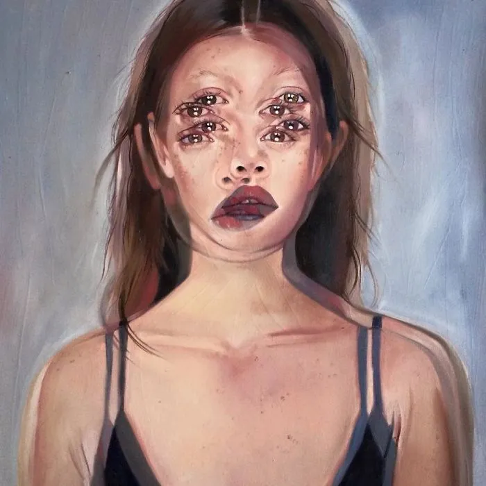After Having A Heart Attack I Started Painting These Portraits That Will Make You Dizzy