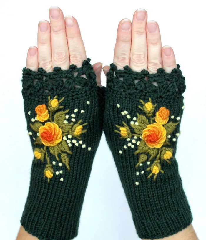 I Make Embroidered Mittens And Gloves That Will Keep Your Hands Warm