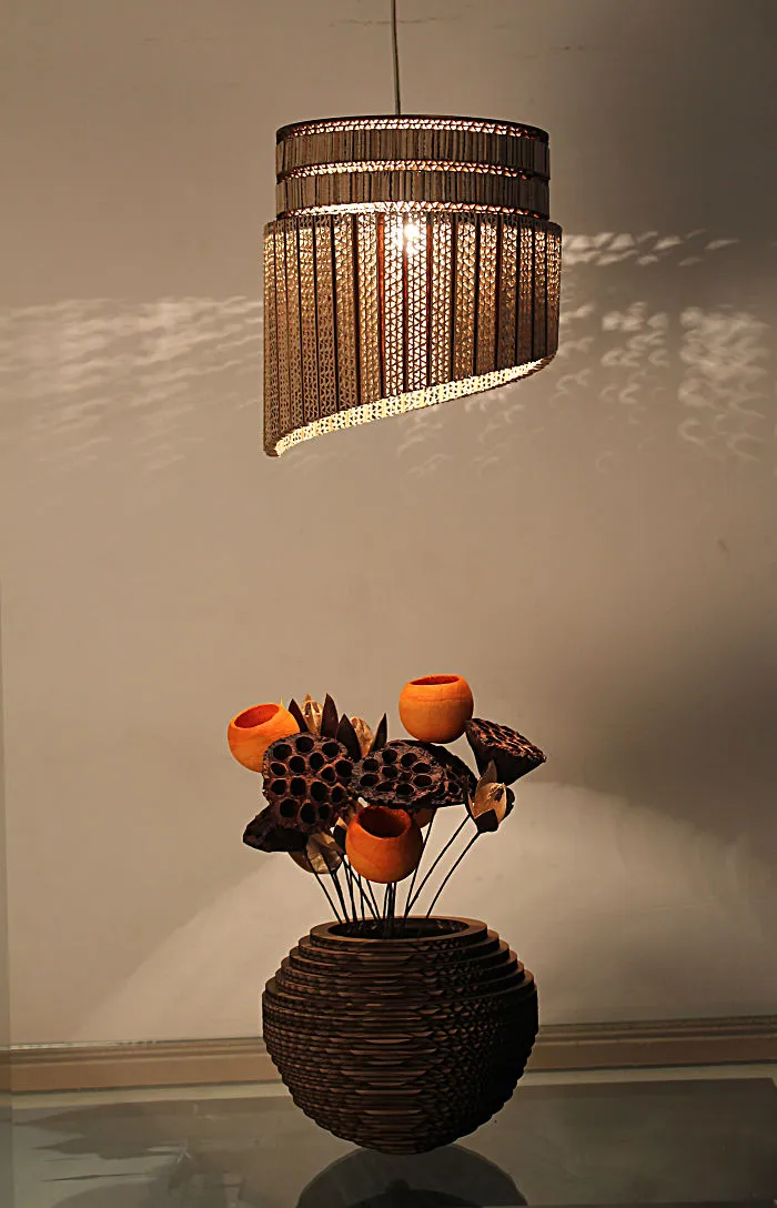 We Make Cardboard Lamps That Combine Our Love For Art And Earth