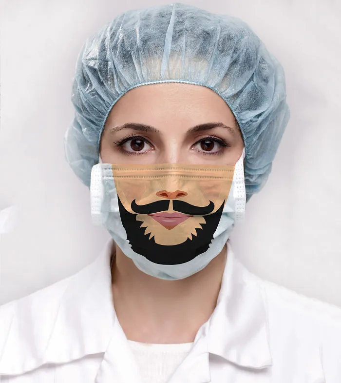 I Created Funny Surgical Masks To Make Visits To The Hospital Easier