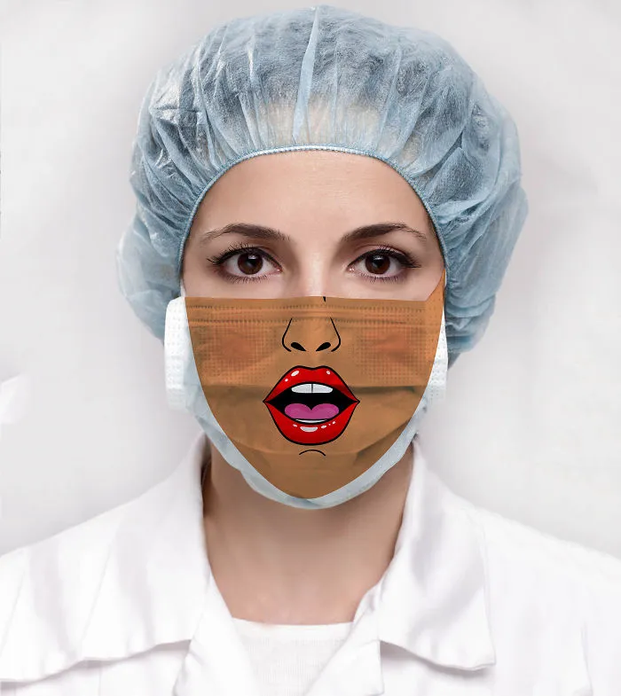 I Created Funny Surgical Masks To Make Visits To The Hospital Easier